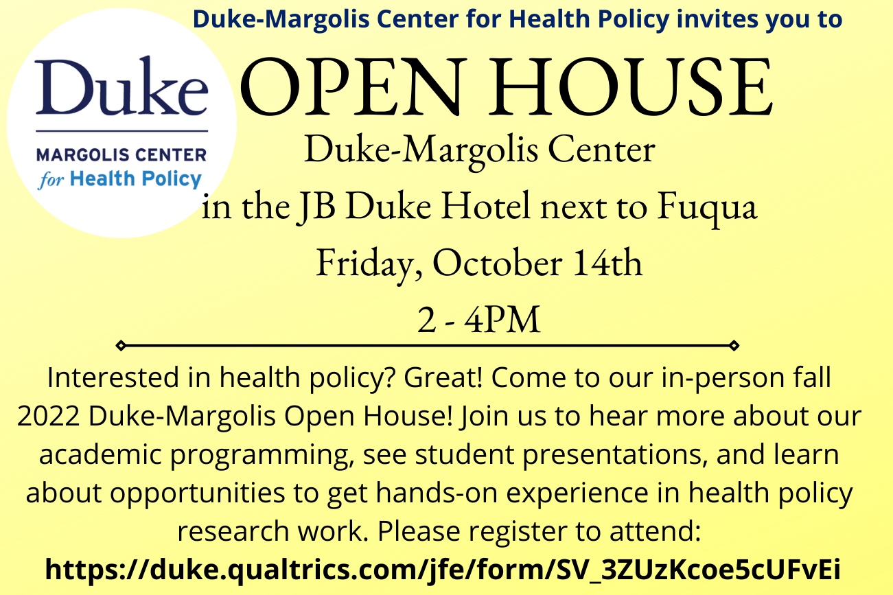 Health Policy Open House